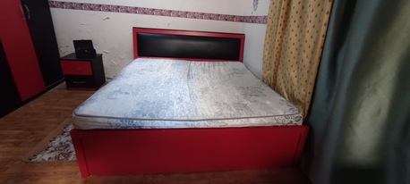Al Rawdah, Furniture, SAR 500,  King Size Bed Frame With Foam Including Big Cabinet