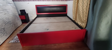 Al Rawdah, Furniture, SAR 500,  King Size Bed Frame With Foam Including Big Cabinet
