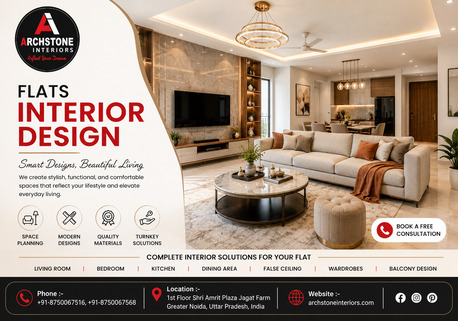 Greater Noida, Interior Design, Creative Flat Interior Designers In Greater Noida