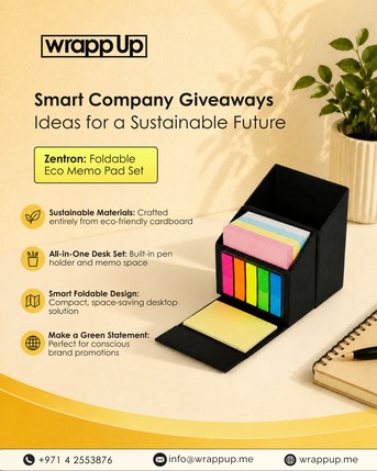 Dubai, Business, Corporate Giveaways Dubai &ndash; Zentron Eco Memo Pad Set | WrappUp UAE