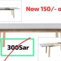 SAR 150,  Extendable Table For Sale Immediate Pickup