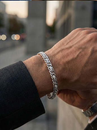 Mumbai, Jewelry, Shop Bracelet For Men Chandi With Bold Everyday Style