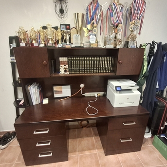 Al Rawabi, Furniture, SAR 3000,  Complete Furniture Bundle For Sale (Desk, Wardrobe, Bedside Table, & Stand)