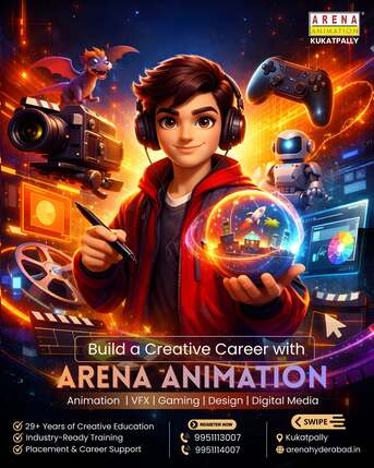 Hyderabad, Graphic Design, Arena Animation Kukatpally &ndash; New ANIMATION Batch