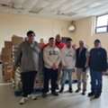 Jeffrey Spina & Volunteers Moving 10,000 Lbs Of Food At The Salvation Army Church