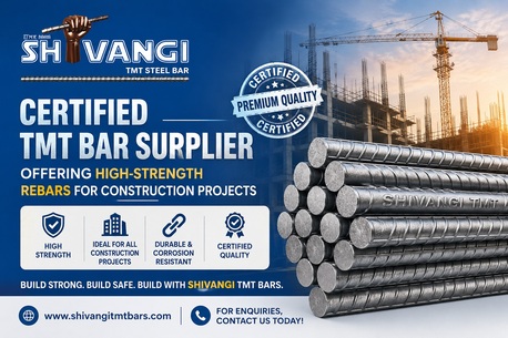 Indore, Materials, Certified TMT Bar Supplier Offering High-Strength Rebars For Construction Projects