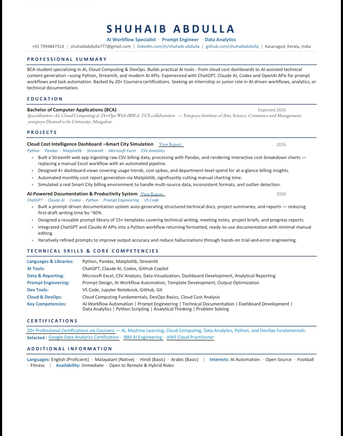 Dammam, Job Seekers, Looking For Ai Workflow Related Technical Documentation And Cloud Cost Data Analytics