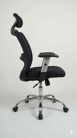 Riyadh, Furniture, SAR 180,  Premium Ergonomic Mesh Office Chair With Headrest - Excellent Condition