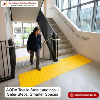 Toronto, Construction, AODA Tactile Stair Landings &ndash; Safer Steps, Smarter Spaces