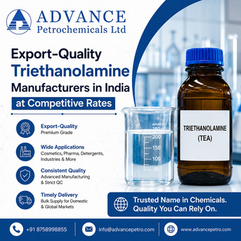 Ahmedabad, Business, Export-Quality Triethanolamine Manufacturers In India At Competitive Rates