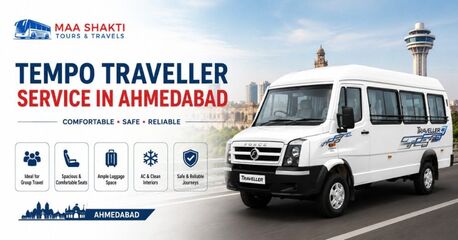 Gujarat, Travel, Tempo Traveller Service In Ahmedabad | Comfortable Group Travel