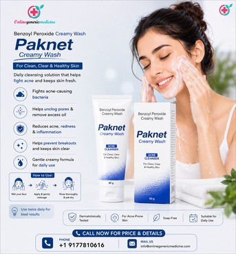 New York, Health, Paknet Creamy Wash Benzoyl Peroxide | Acne Medicine & Topical Acne Medication