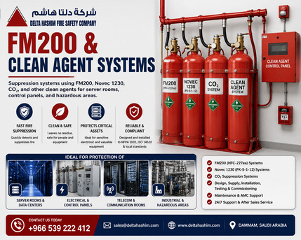 Dammam, Security, FM200 Refilling, Fire Extinguisher, Fire Pump ,Dammam