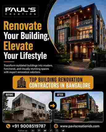 Bangalore, Interior Design, Top Building Renovation Contractors In Bangalore