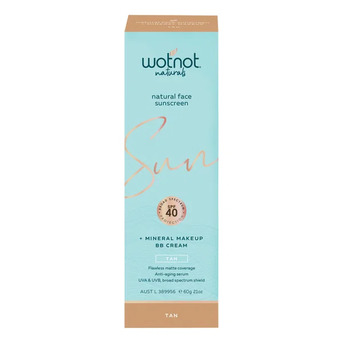 Sydney, Health & Beauty Items, AUD 30,  Buy Wotnot Naturals Natural Face Sunscreen SPF 40 + Mineral MakeUp BB Cream Tan 60g Austra