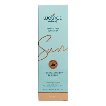 Sydney, Health & Beauty Items, AUD 30,  Buy Wotnot Naturals Natural Face Sunscreen SPF 40 + Mineral MakeUp BB Cream Nude 60 Gm