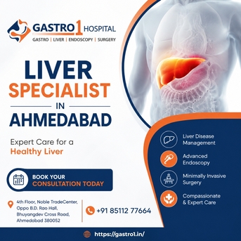 Ahmedabad, Health, Trusted Liver Specialist In Ahmedabad With Expert Gastro Care | Gastro1 Hospital