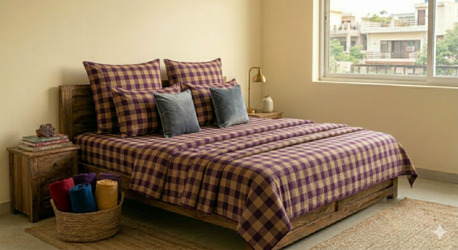 Mumbai, Household Items, INR 1499,  Best Bedsheet For Single Bed - Pure Handloom Cotton, Woven In India