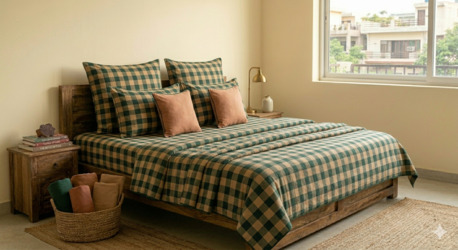 Mumbai, Household Items, INR 1499,  Best Cotton Double Bed Sheets - Pure Handloom, Ships Across India