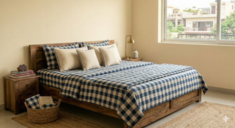 Mumbai, Household Items, INR 1499,  Best King Size Bed Sheets In Cotton - Pure Handloom, Indian Artisans
