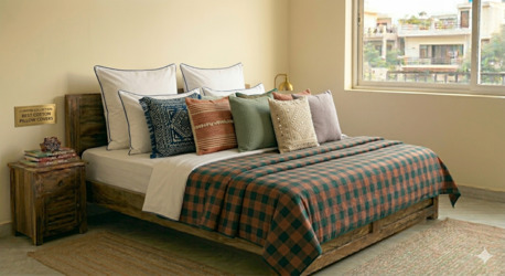 Mumbai, Household Items, INR 999,  Best Cotton Pillow Covers - Pure Handloom, Woven By Indian Artisans