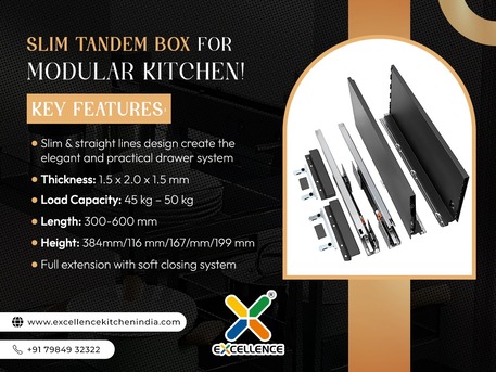 Ahmedabad, Furniture, INR 4000,  Slim Tandem Box For Modular Kitchen