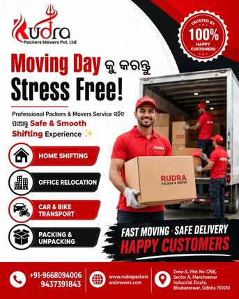 Mumbai, Relocation, No.1 Packers And Movers In Patia I Top Shifting Services By Rudra Packers And Movers