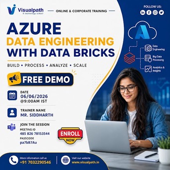 Hyderabad, Lessons Offered, Join Free Demo Azure Data Engineering With Databricks June 6th