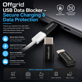 New York, Electronics, Offgrid USB Data Blocker &ndash; Secure Charging & Data Protection