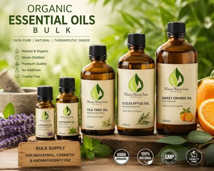 Mumbai, Health & Beauty Items, Organic Essential Oils Bulk &ndash; Premium Wholesale Supply For Cosmetic & Aromatherapy Indust