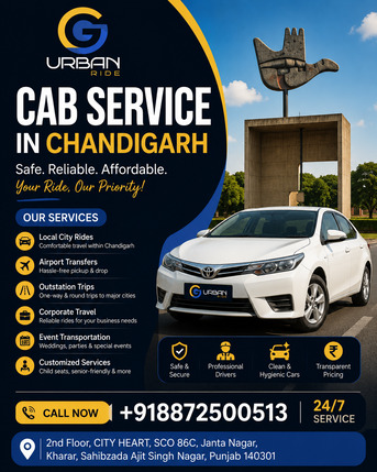 Chandigarh, Travel, Safe & Comfortable Cab Service In Chandigarh