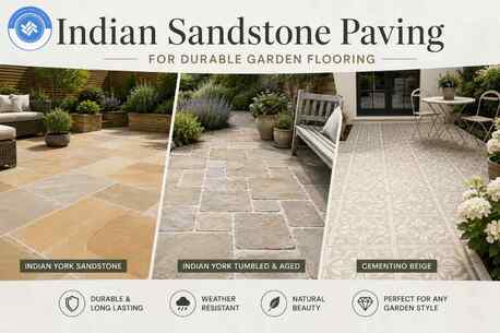 London, Farm & Garden, Premium Indian Sandstone Paving By East Yorkshire Stone