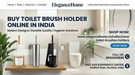 Mumbai, Household Items, INR 1500,  Buy Toilet Brush Holder Online In India: Clean & Stylish Restroom Accessories