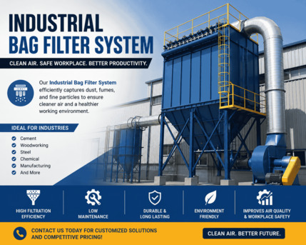 Bangalore, Business, Industrial Bag Filter System For Clean & Efficient Dust Control