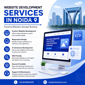 New Delhi, Software Development, Custom Website Development Services In Noida For Modern Digital Brands