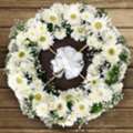 INR 1599,  Shop White Flower Wreath For Funeral Tributes - Florist Chennai