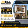 Modern Elevation Designs For 2 Floors Building In Hyderabad