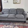 BHD 20, Grey 3-Seater Sofa – Saar (Middle Seats Need Fixing)