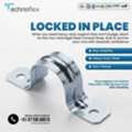 Technoflex Two Hole Rigid Steel Conduit Strap | Heavy Duty Electrical Pipe Support ⚡