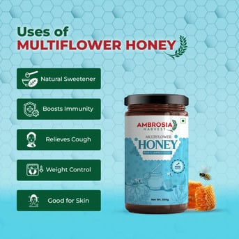 Noida, Food, INR 280,  Natural Multiflora Honey 500gm Online &ndash; Pure Honey For Everyday Use