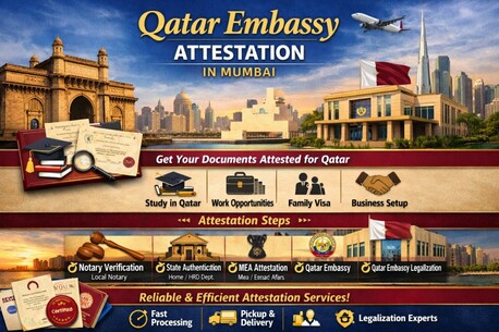 Mumbai, Legal, Qatar Embassy Attestation In Mumbai