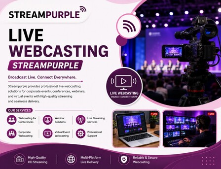 New Delhi, Business, Webcasting Services In Delhi By Streampurple