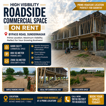 Chandigarh, Buildings, 6000 Sq. Feet,  Roadside Property For Business In Sunder Nagar Himachal Pradesh