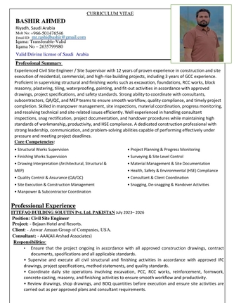 Riyadh, Job Seekers, Looking For Civil Site Engineer/supervisor Position
