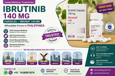 Quezon City, Health & Beauty Items, PHP 1,  Order Ibrutinib Capsules 140 Mg In Philippines