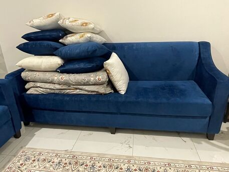 Jeddah, Furniture, SAR 19002400,  Luxury Blue Sofa Set For Sale &ndash; Excellent Condition!!!