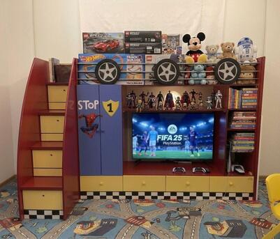 Al Rehab, Furniture, SAR 850,  Multifunctional Kids Loft Bed / Entertainment Unit