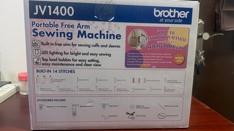 Manama, Appliances, BHD 35,  Brother JV1400 Portable Sewing Machine (Used Only Twice) &ndash; Excellent Condition