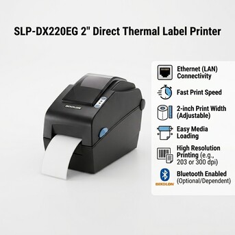 Auckland, Computers, NZD 519,  Buy SLP-DX220EG 2 Direct Thermal Label Printer Online NZ