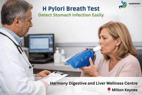 London, Medical, H Pylori Breath Test At Harmony